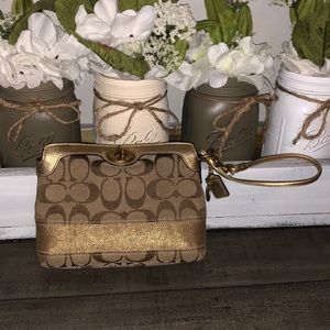 Coach Signature Wristlet